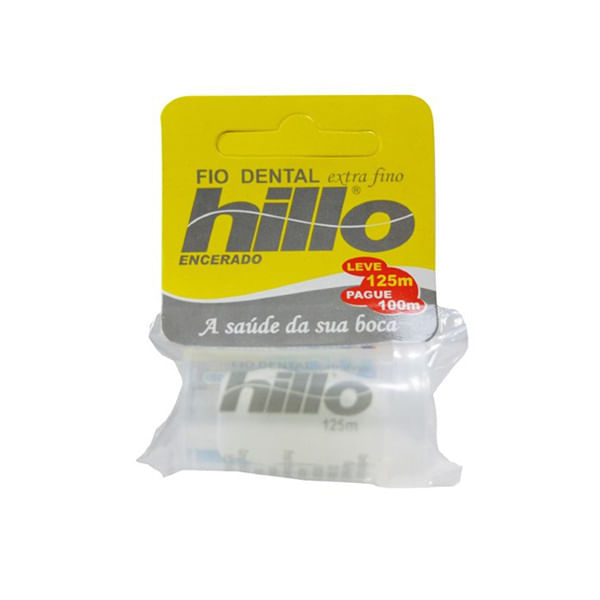 Fio Dental Hillo extrafino, 1 unidade com 125m