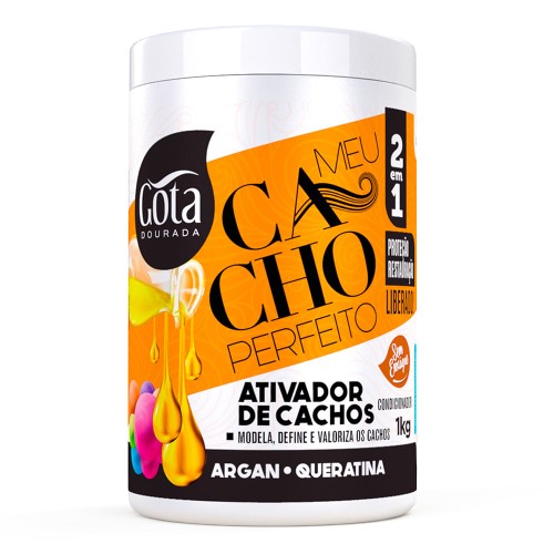 Ativador de Cachos Gota Dourada Meu Cacho Perfeito 1kg