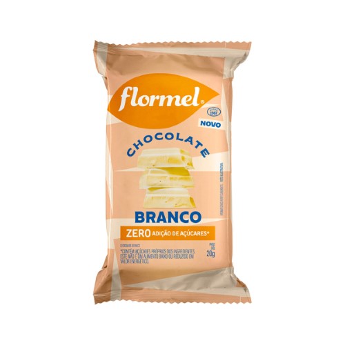 Chocolate Branco Flormel Zero Açúcar 20g