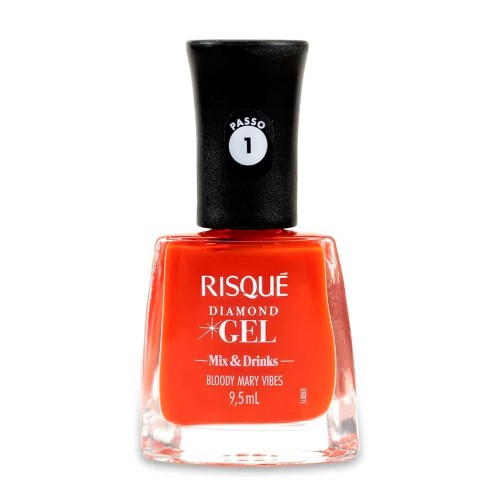 Esmalte Risqué Diamond Gel Bloody Mary Vibes 9,5ml 