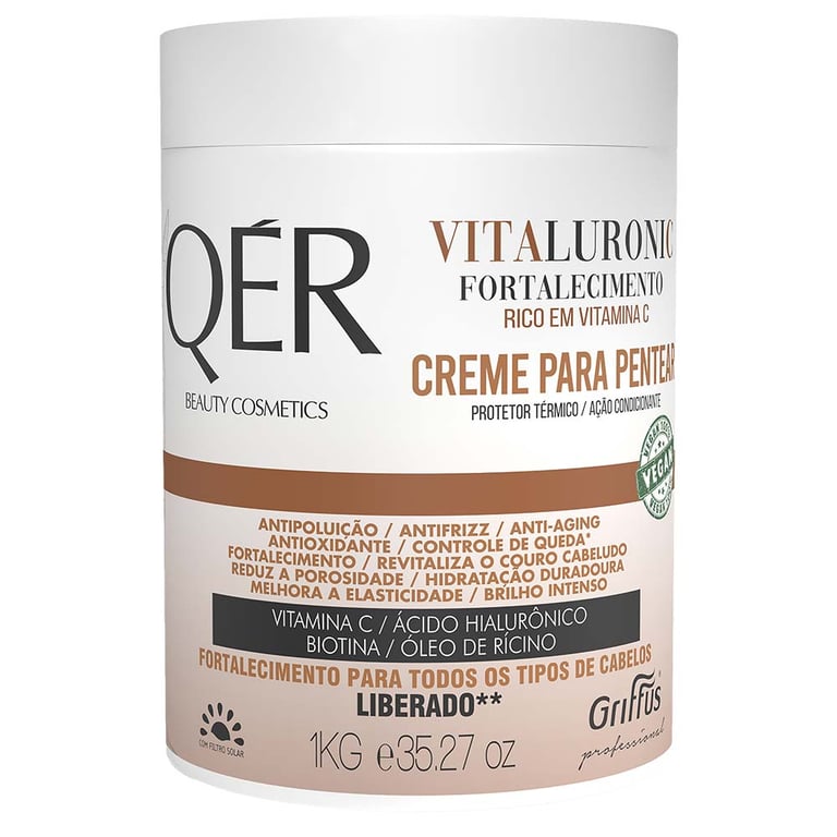 Griffus QÉR Beauty Cosmetics Vitaluronic - Creme para Pentear 1kg