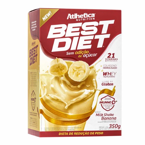 Shake Best Diet Banana Zero Glúten e Açúcar com 350g