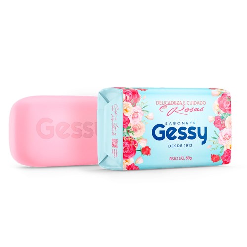 Sabonete Em Barra Gessy Delicadeza E Cuidado Com Rosas 80g