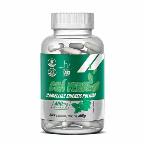 Chá Verde 400mg Health Labs 90 Cápsulas