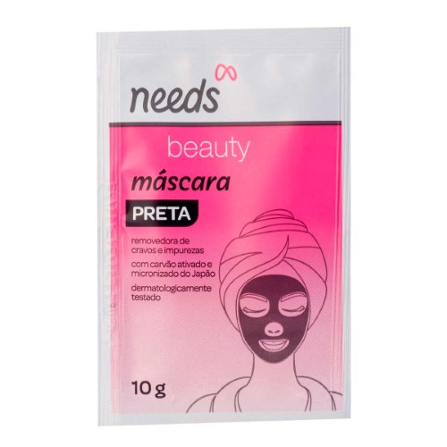 Máscara Facial Preta Needs Beauty com 10g