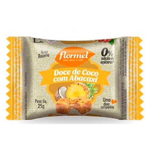 Doce de Coco Flormel com Abacaxi Zero Açúcar com 20g