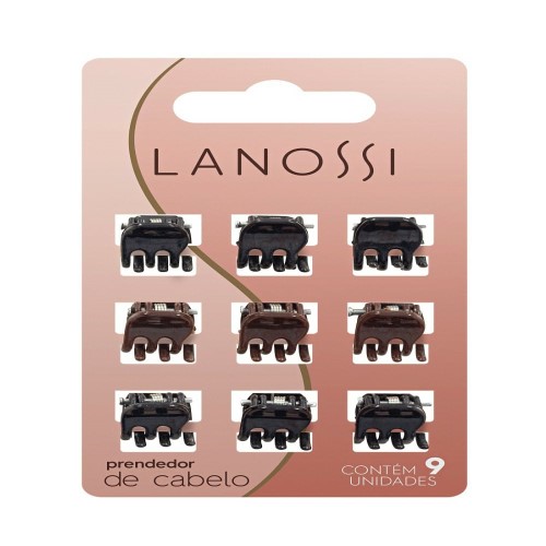 Prendedor De Cabelo Lanossi Mini 9 Unidades