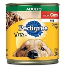 Ração para Cães Pedigree Adultos Lata Sabor Carne 280g