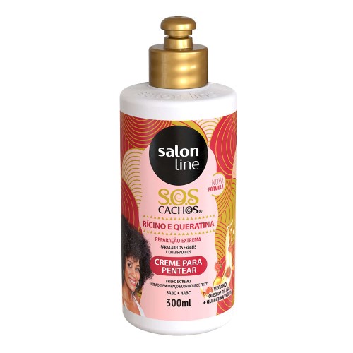 Creme para Pentear Salon Line Ativador de Cachos Ricino Querentina 300ml