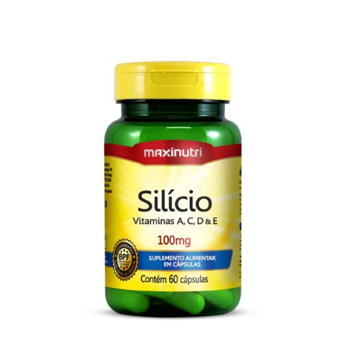 Polivitamínico Silício Quelato 100mg Maxinutri 60 cápsulas