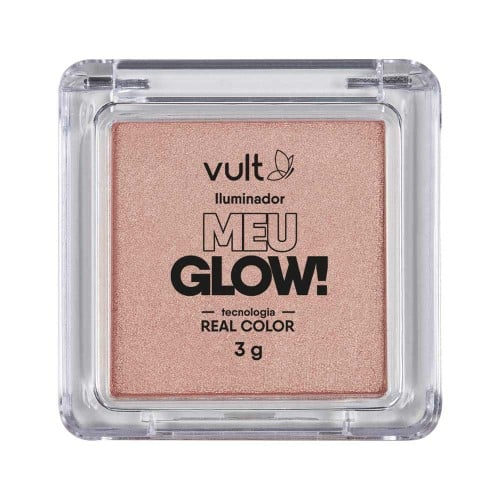 Iluminador Facial Compacto Vult Meu Glow Champagne 3g