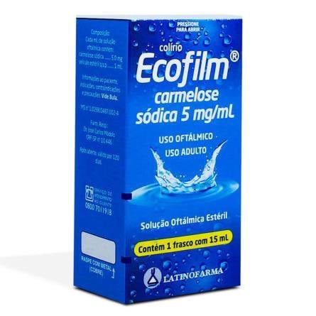 Ecofilm 5mg/ml Solução Oftálmica Estéril 15ml 