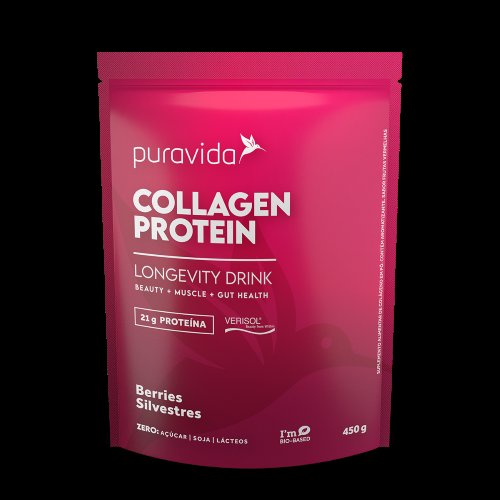 Colágeno Hidrolisado Collagen Protein Berris Silvestres Puravida 450g