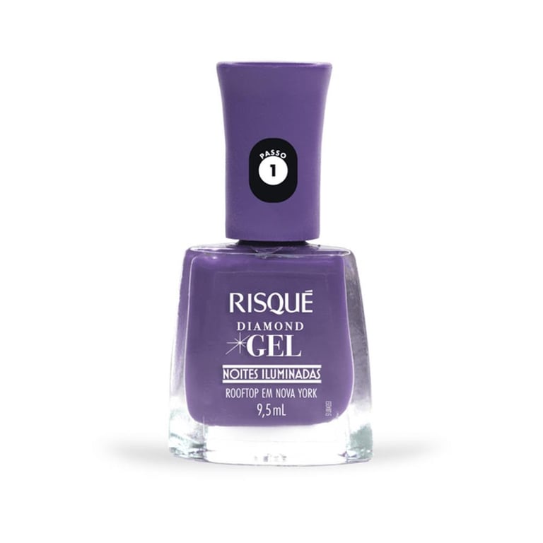 Esmalte Risqué Diamond Gel Noites Iluminadas Rooftop Em Nova York 9,5ml