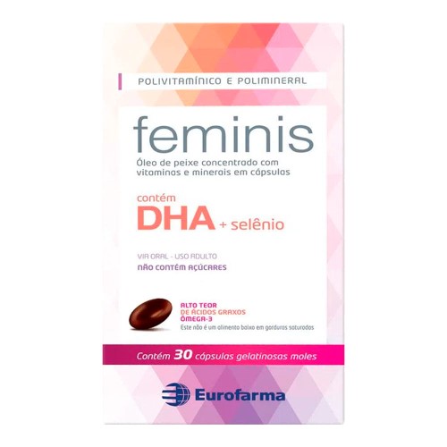 Feminis DHA 30 Cápsulas Gelatinosas Moles