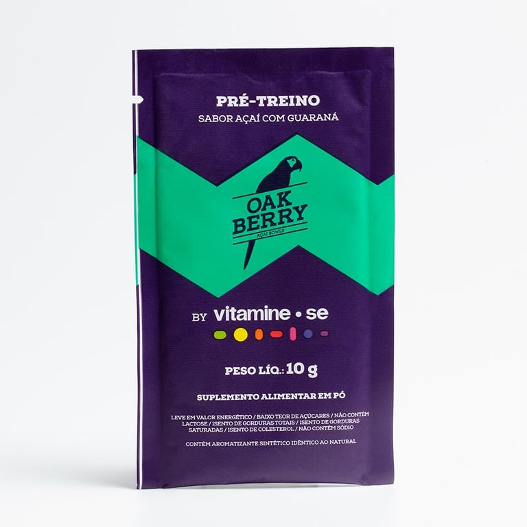 Pré-Treino Oakberry Açaí com Guaraná (Sachê)