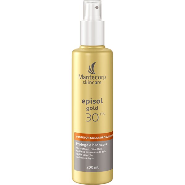 Protetor Solar Bronzeador Mantecorp Episol Gold FPS30 200ml