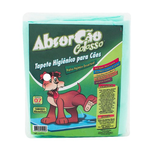 Absorcão Colosso Tapete Higiênico para Cães com 7 unidades