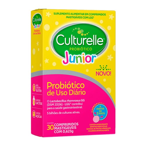 Culturelle Probiótico Junior 30 comprimidos mastigáveis