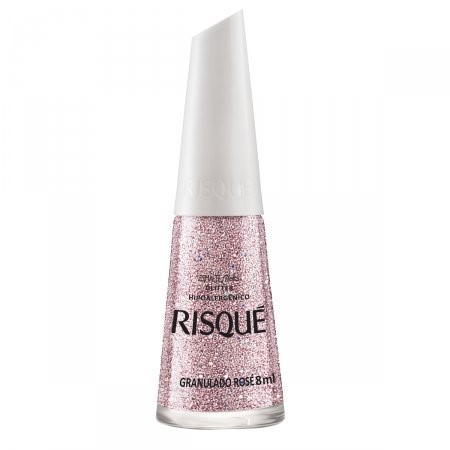 Esmalte Risque Collor Effect Granulado Rose