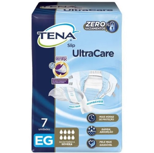 Fralda Geriátrica Tena Slip Ultra Care Tamanho EG 7 Unidades