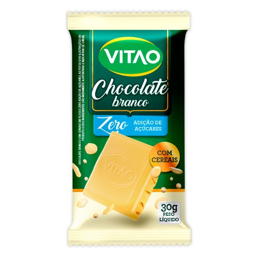 Chocolate Branco Vitao com Cereais Zero Açúcar 30g