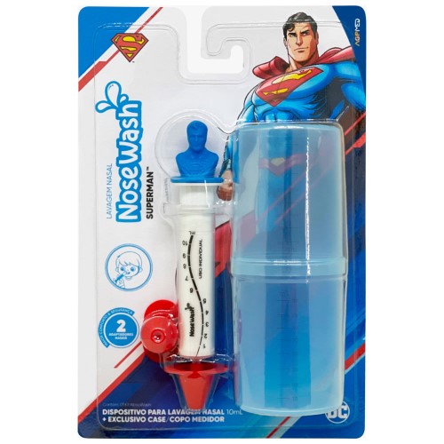 Dispositivo Para Lavagem Nasal Infantil Super Man Nosewash 1 Unidade