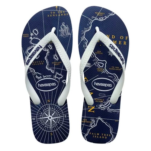 Sandálias Havaianas Top Nautical Marinho Branco/Marinho Tamanho 43/44 1 Par