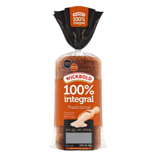 Pão de Forma Wickbold 100% Integral Tradicional 400g