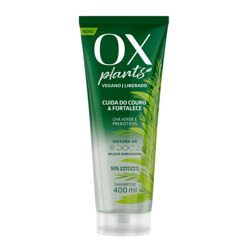 OX Plants Cuida do Couro e Fortalece Shampoo