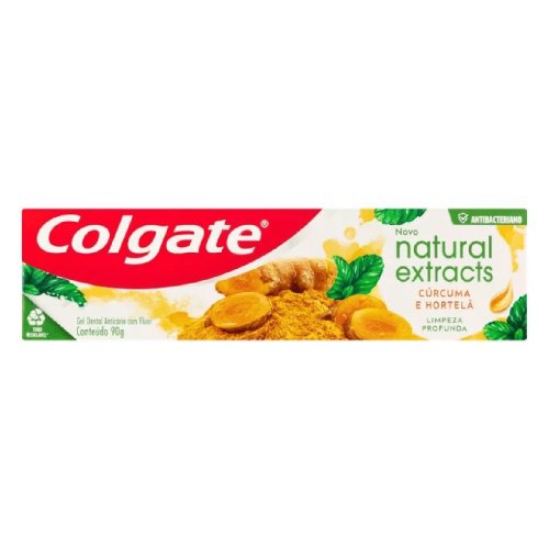 Creme Dental Colgate Natural Extracts Cúrcuma e Hortelã 90g