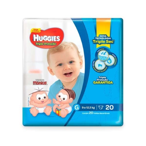 Fralda Huggies Tripla Jumbinho G C/20 - Huggies