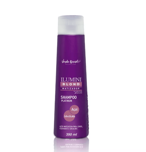 Shampoo Matizador Ilumini Blond - Verde Brasil - 390ml