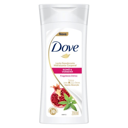 Loção Hidratante Corporal Dove Romã e Verbena com 200ml