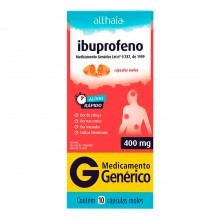 Ibuprofeno 400mg 10 Cápsulas Gelatinosas Mole Althaia Genérico