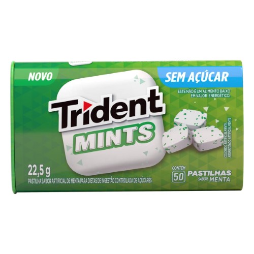 Pastilha Trident Mints Menta 22,5g