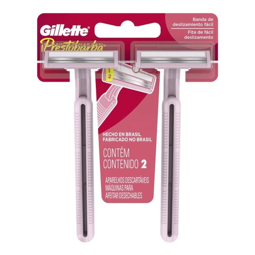 Gillette Prestobarba Feminino Depilador Descartável com 2 unidades