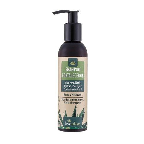 Shampoo Vegano Fortalecedor Natural 240ml – Livealoe