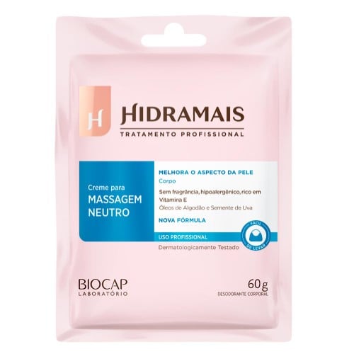 Creme para Massagem Neutro Hidramais 60g