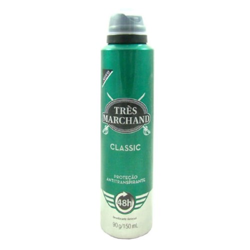 Desodorante Aerosol Tres Marchand Masculino Classic 165ml 