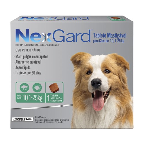 NexGard para Cães de 10,1 a 25kg