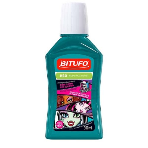 Enxaguante Bucal Bitufo Monster High Pinta Dente 300ml