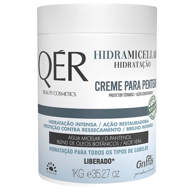 Griffus QÉR Beauty Cosmetics Hidramicellar - Creme para Pentear 1kg