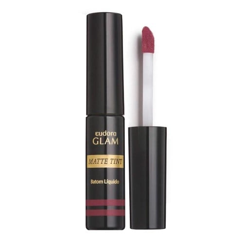 Batom Líquido Eudora Glam Matte Tint Rosé Vintage 4,0g