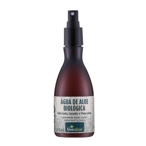 Água Biológica Natural de Aloe Vera com Folha Santa 210ml – Livealoe