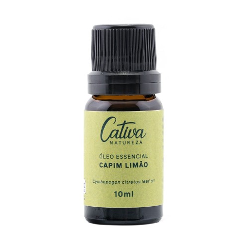 Óleo Essencial de Capim Limão Orgânico 10ml – Cativa Natureza