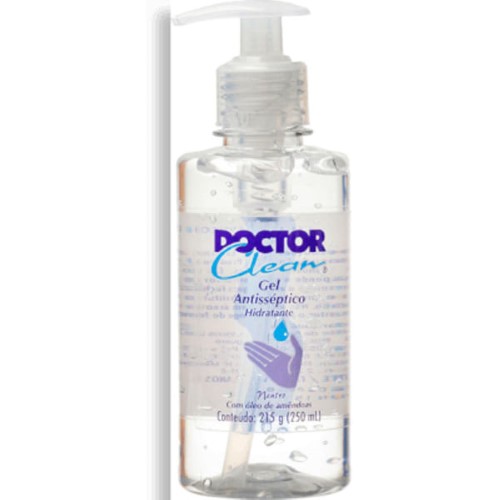 Álcool Doutor Clean Gel Antisséptico Neutro 250Ml - Doctor Clean