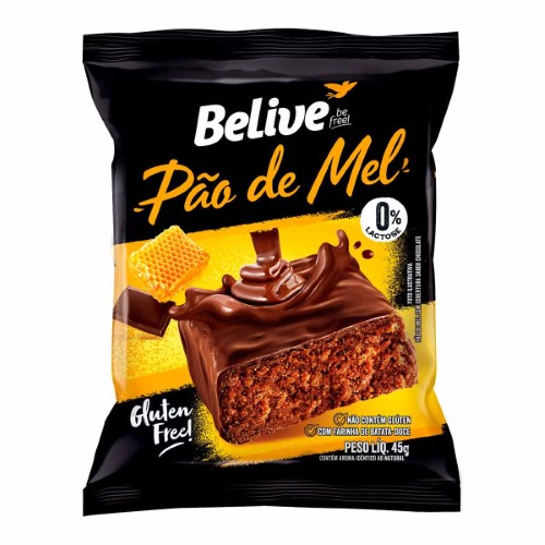 Pão De Mel Belive Be Free Sem Glúten 45g