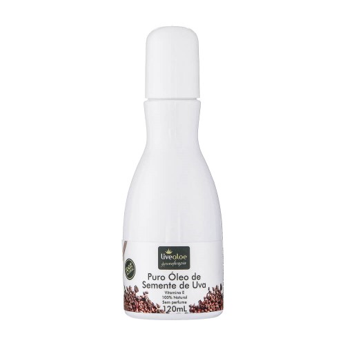 Óleo Natural de Semente de Uva 120ml – Livealoe