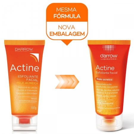 Esfoliante Facial Actine para Pele Acneica com 60g